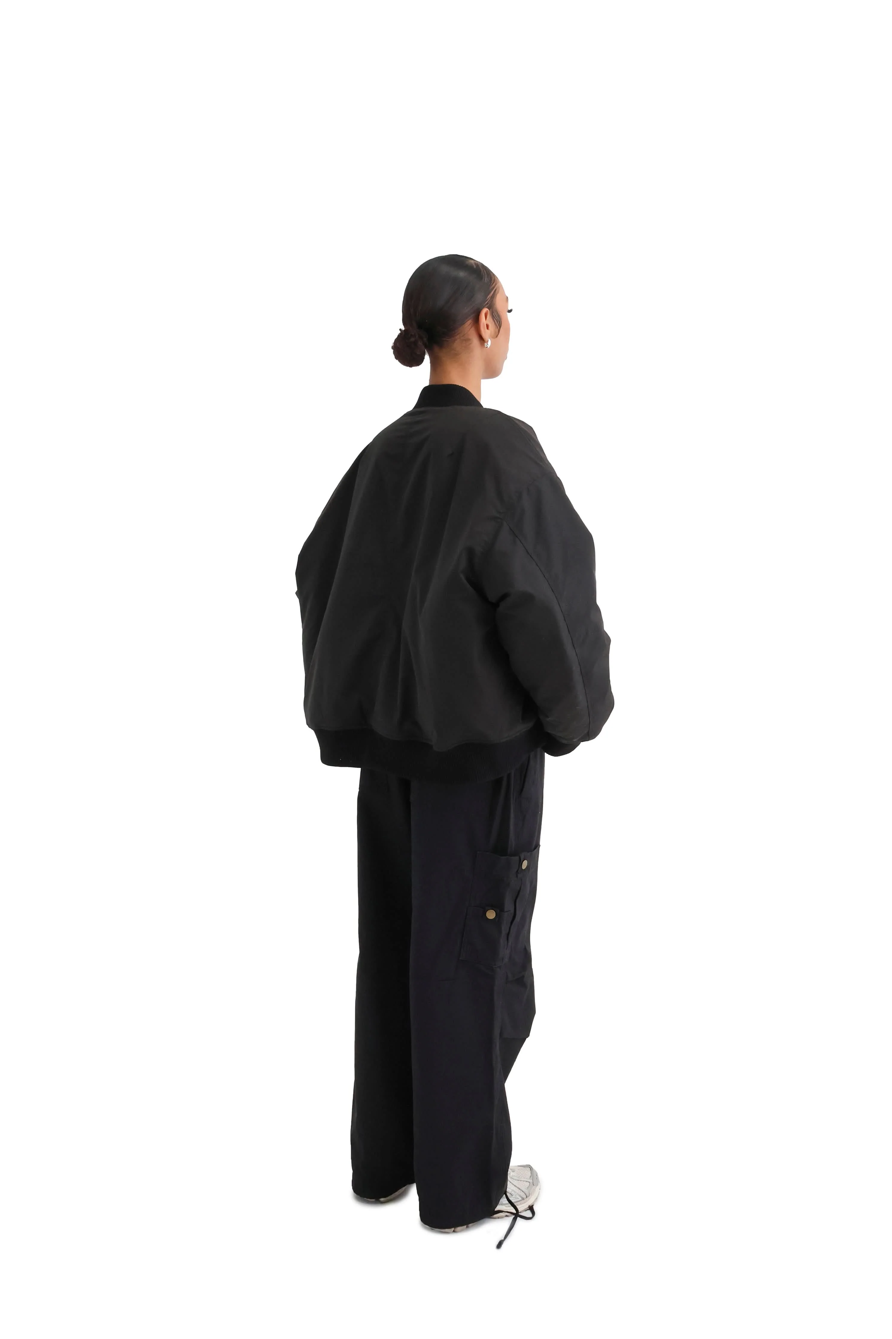 Cropped Bomber Jacket - Image 15