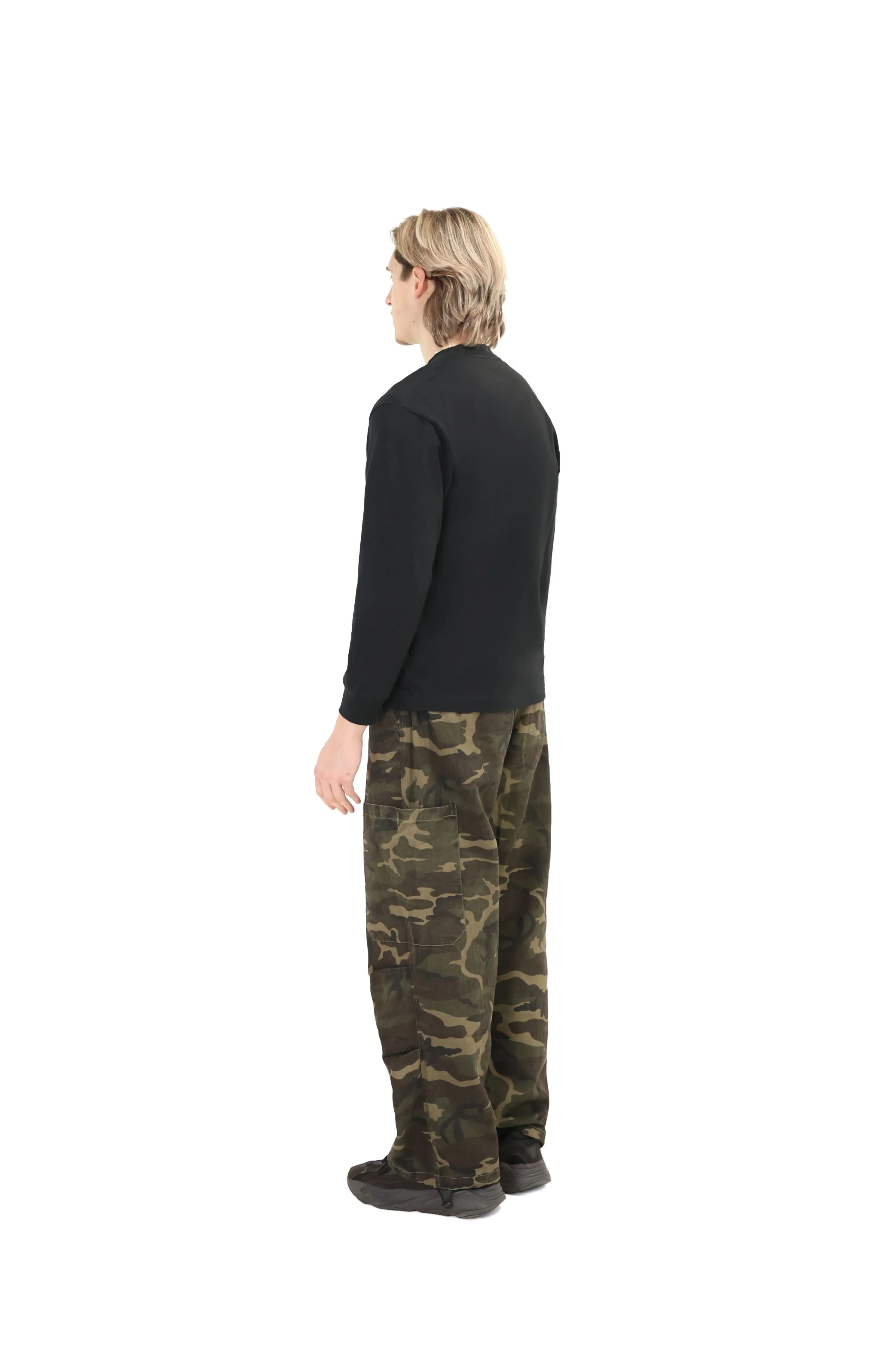 Wide Leg Camo Cargo Trousers - Image 5