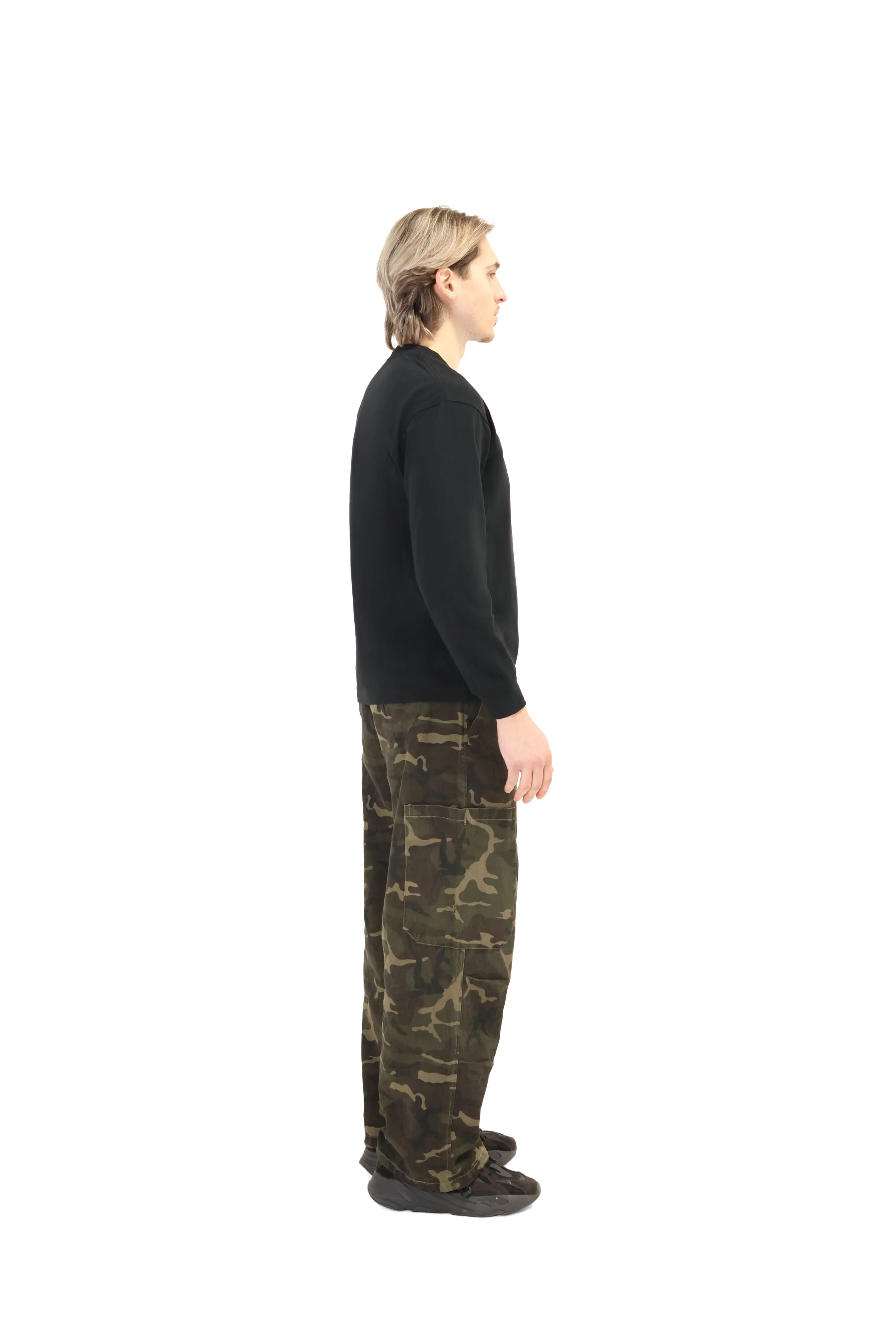 Wide Leg Camo Cargo Trousers - Image 8
