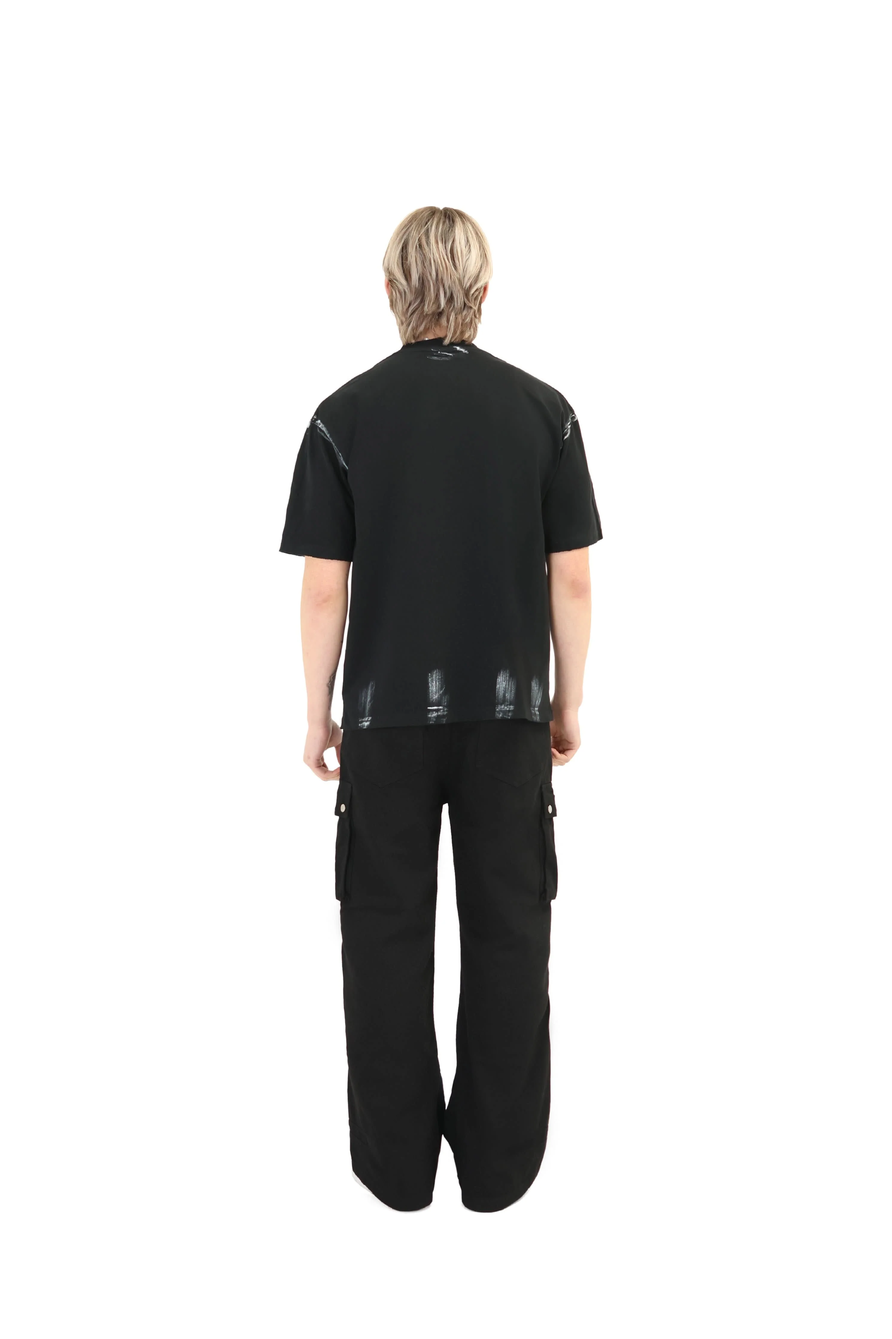 Wide Leg Cargo Button Trousers - Image 6