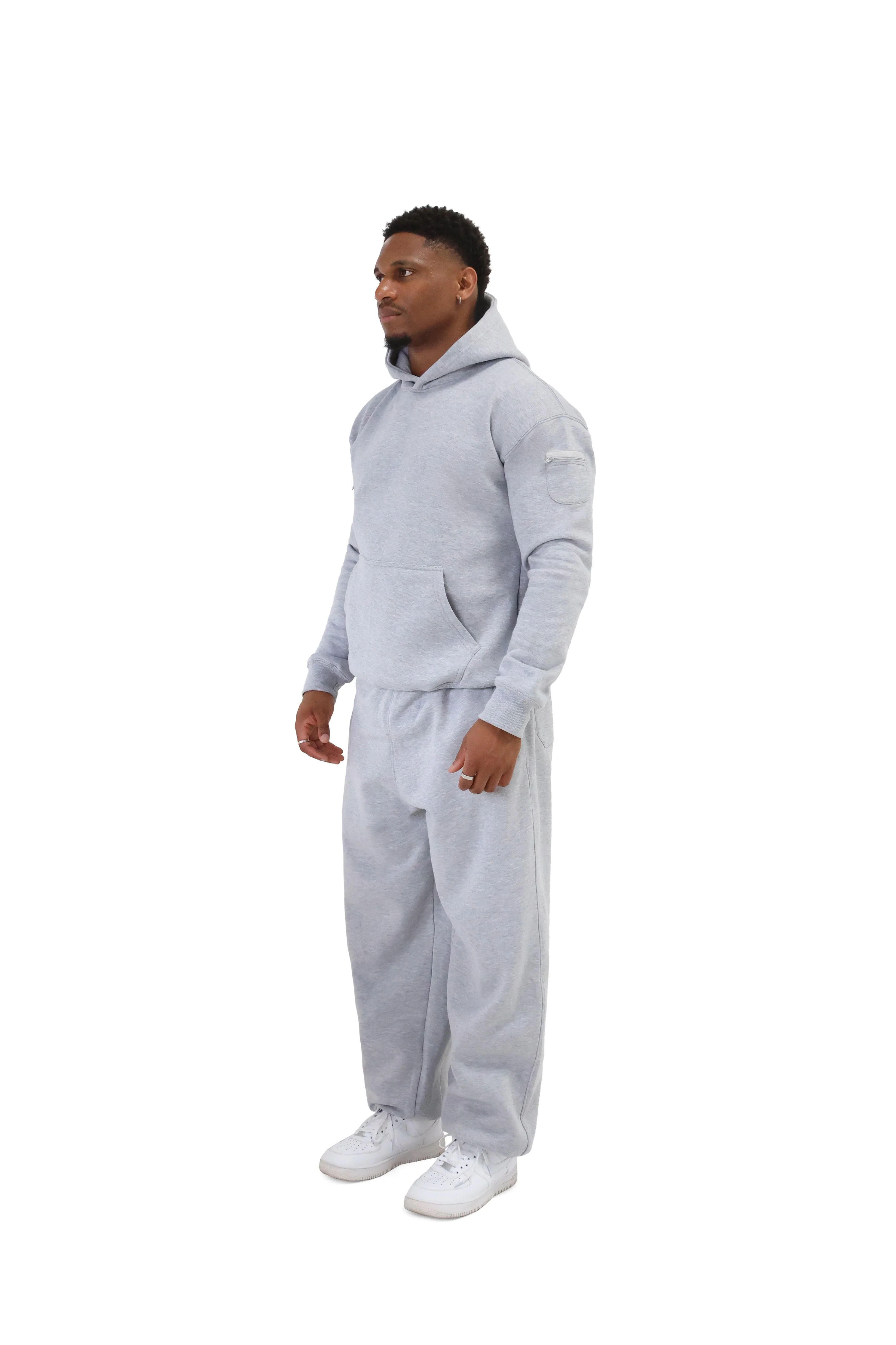 Wide Leg Cuffed Joggers 330gsm - Image 11